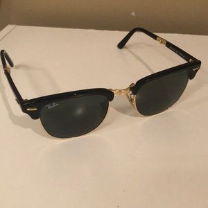 Ray Ban Folding Clubmaster Sunglasses